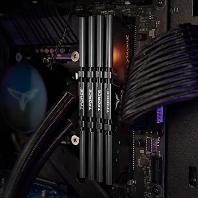 Alt view image 4 of 5 - TEAMGROUP T-Force Vulcan Z DDR4 16GB Kit (2x8GB) 3200MHz (PC4-25600) CL16 Desktop Memory Module Ram (Gray) - TLZGD416G3200HC16CDC01