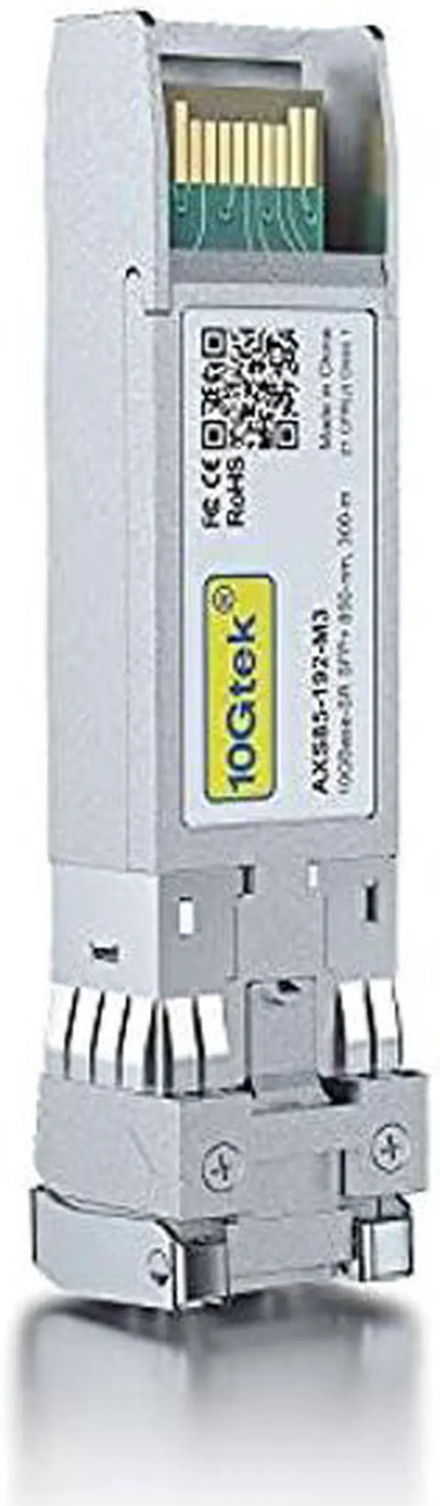 Alt view image 4 of 5 - 10GBase-SR SFP+ Transceiver, 10G 850nm MMF, up to 300 Meters, Compatible with HPE Aruba JD092B, Pack of 2