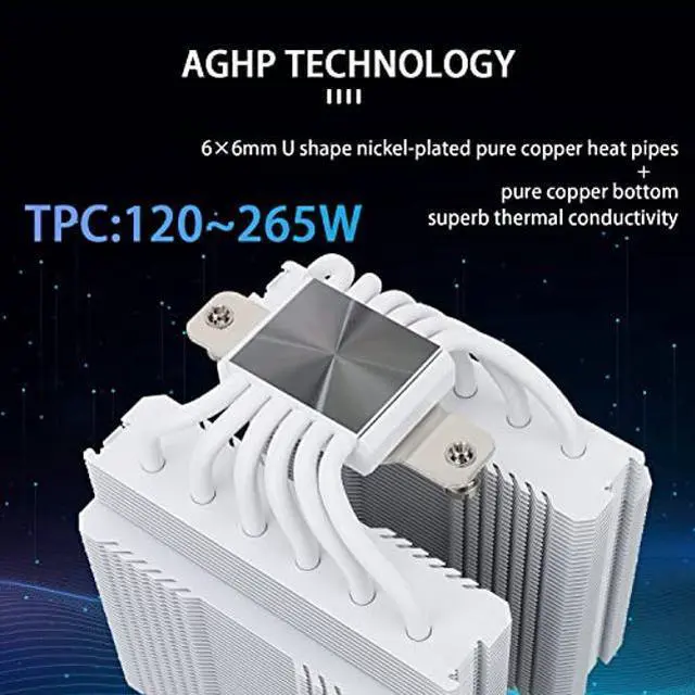 Alt view image 2 of 5 - Thermalright Peerless Assassin 120 SE ARGB White CPU Air Cooler, 6 Heat Pipes Cpu cooler, Dual 120mm TL-C12CW-S PWM Fan, Aluminium Heatsink Cover, AGHP Technology, for AMD AM4/AM5 Intel 1700/115X/1200