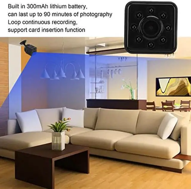 Alt view image 5 of 5 - Mini Spy Camera, 1080P HD WiFi Hidden Camera with Audio, Tiny Compact Indoor Security Cam Nanny Cam with Auto Night Vision, Own Hotpot, Video Playback, Motion Detection, Small Home Surveillance Camera
