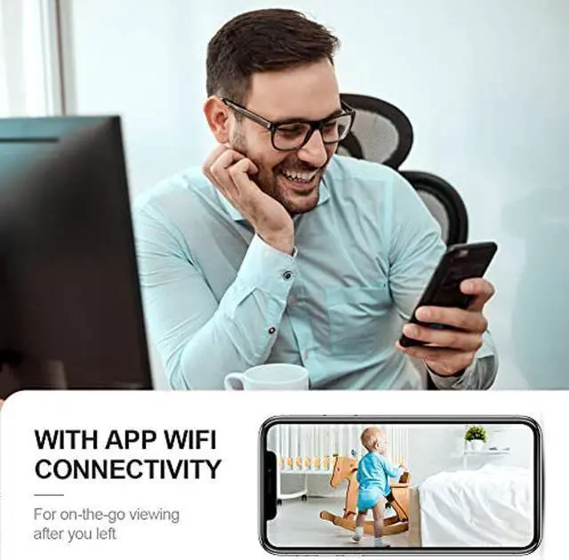 Alt view image 3 of 5 - Spy Camera WiFi Hidden Camera 4K HD Mini Spy Cam for Home Security Easy to Use Wireless Indoor Smallest Camera with Motion Detection Night Vision