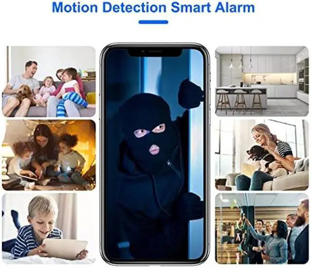 Alt view image 3 of 5 - PAMBRUM Spy Camera, 1080P Mini Hidden Cameras Wireless Wi-Fi Security Camera with 2-Lens 90degflip Motion Detector Night Vision for Home Surveillance Indoor and Outdoor