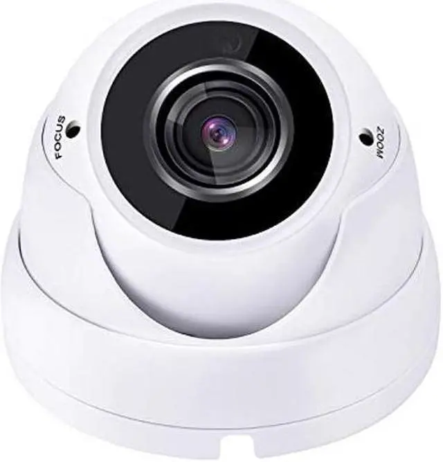 Main image of 101AV 5 Megapixel 4in1 TVI/ AHD/ CVI/ CVBS(960H) 2.8-12mm Lens Security Surveillance Dome Camera DWDR IR Cut OSD menu for Indoor Outdoor CCTV Home Office (White) (1 Pack)