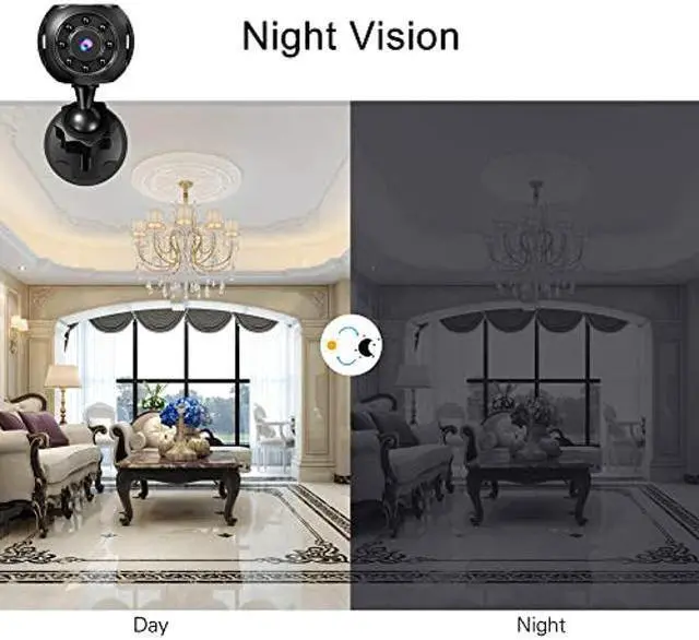 Alt view image 2 of 5 - Spy Camera Wireless Hidden Mini WiFi Camera Full HD Clear Live Video Built-in Battery Tiny Compact Indoor Security Cam with Phone App Easy Setup Smallest Home Surveillance Nanny with Night Vision
