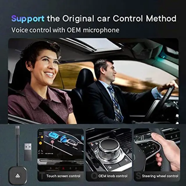 Alt view image 5 of 5 - Kiuudre Android Auto Wireless Adapter for OEM Factory Wired Android Auto Cars, Plug and Play, Support USB and Type-C Interface, Suitable for Android Phones Converts Wired Android Auto to Wireless