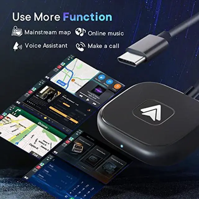 Alt view image 4 of 5 - Kiuudre Android Auto Wireless Adapter for OEM Factory Wired Android Auto Cars, Plug and Play, Support USB and Type-C Interface, Suitable for Android Phones Converts Wired Android Auto to Wireless