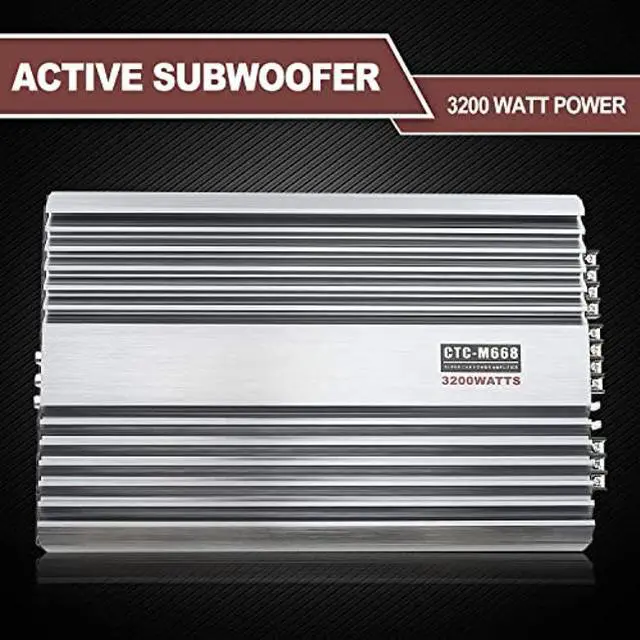 Alt view image 3 of 5 - 3200W 12V 4 Channel Car Amplifier Stereo Power Amp Audio 4CH Bass Sub Woofer