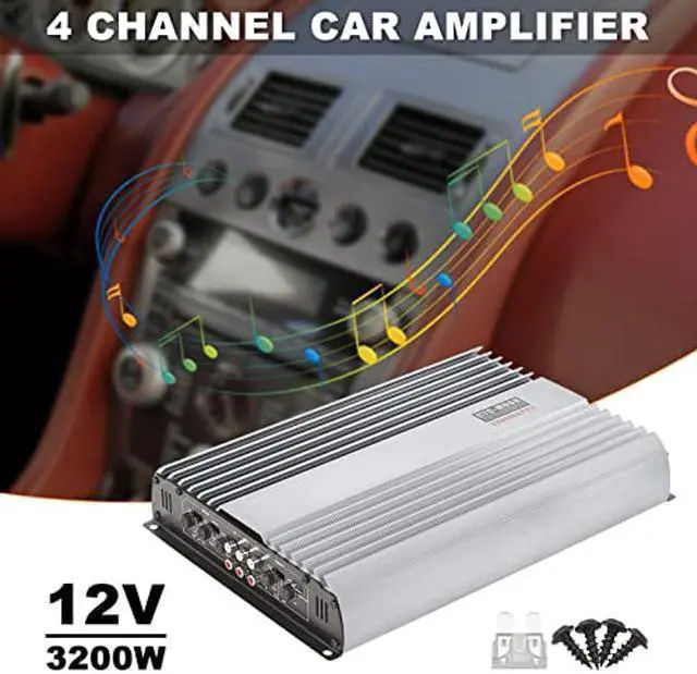 Alt view image 4 of 5 - 3200W 12V 4 Channel Car Amplifier Stereo Power Amp Audio 4CH Bass Sub Woofer