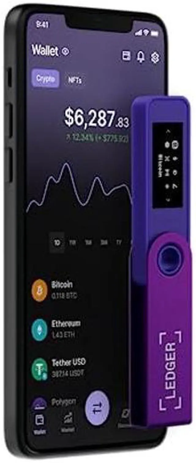 Alt view image 5 of 5 - Ledger Nano S Plus (Amethyst Purple): The Perfect Entry-Level Hardware Wallet to securely Manage All Your Crypto and NFTs.