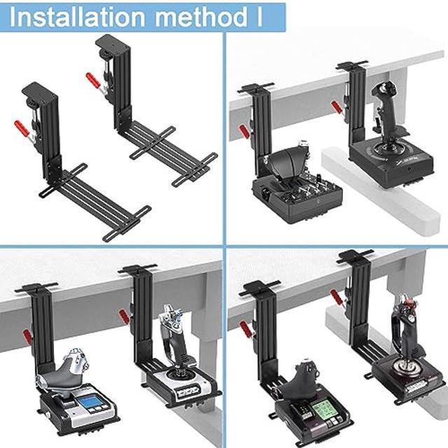 2 Pack Desk Mount Hotas Mount Joystick Mount Compatible With