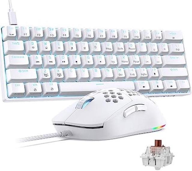 TMKB 60% Percent Keyboard Mouse Combo - Brown Switch 