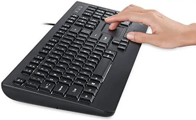 Alt view image 4 of 5 - Perixx Periboard-313 Wired USB Backlit Keyboard with Touchpad, Full Size Layout, 3 Level LED Backlit Design, Black, US English Layout (11445)