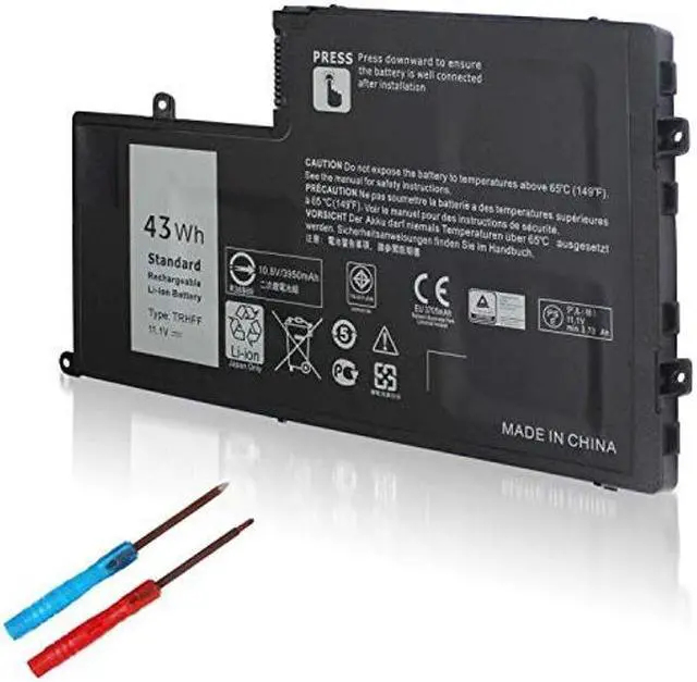 Main image of 43WH TRHFF P39F P49G Notebook Battery for Dell Inspiron 15 5000 Series 15-5547 5547 5548 5545 5542 N5547 N5447 5447 5445 5448 i5547-3750sLV Latitude 14-3450 15-3550 0PD19 1V2F6 DL011307-PRR13G01 P51G