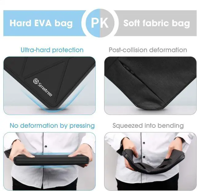 Alt view image 3 of 5 - Smatree Hard Shell Laptop Case for 13.3inch Dell Pro 13 Premium PA13250, for 13inch Dell XPS 13 9345 9350 9340, for XPS 13 Plus 9320 9315 9310 7390, for ASUS ZenBook 13, Samsung Galaxy Book Flex Alpha