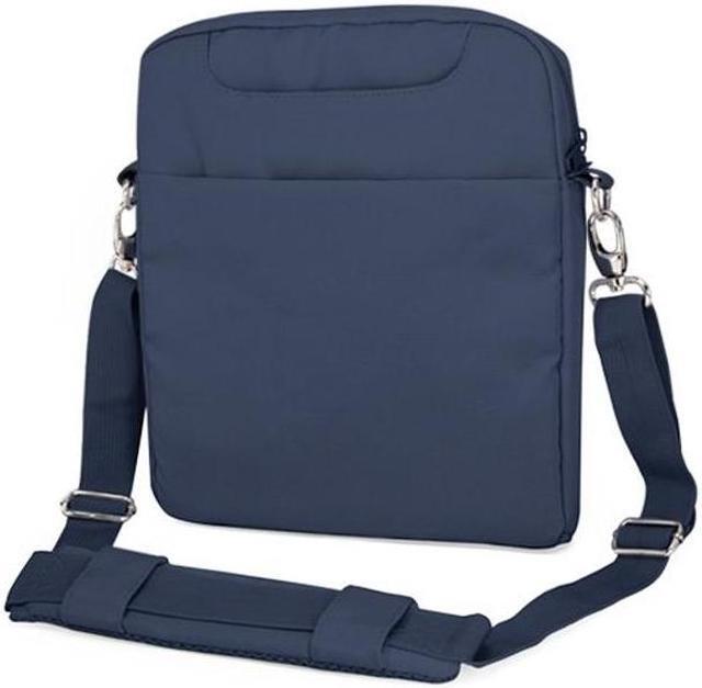 Alt view image 3 of 5 - BoxWave Case Compatible with HP Pavilion x2 (10-n013dx) - Encompass Urban Bag, Over Shoulder Messenger Straps Handle Bag Pockets - Navy