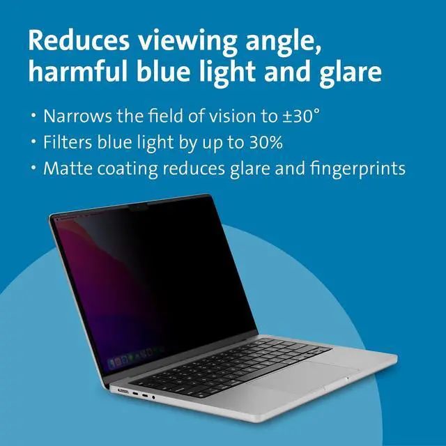 Alt view image 4 of 5 - Kensington MagPro Elite Magnetic Privacy Screen for MacBook Pro 16" M1/M2 2021 & Newer (K58371WW)