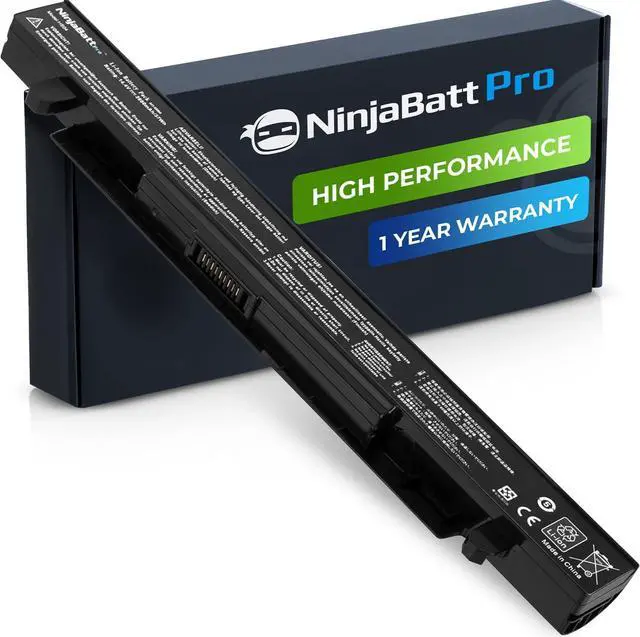 Main image of NinjaBatt Pro Battery for Asus A41-X550A A41-X550 R510C X550C X550L X550J R510L X550CA X552E X550V K550L F550V X550A P550C X550EA X550D R510 X550VX F550C - Premium Cells [4 Cells/2600mAh/38Wh]