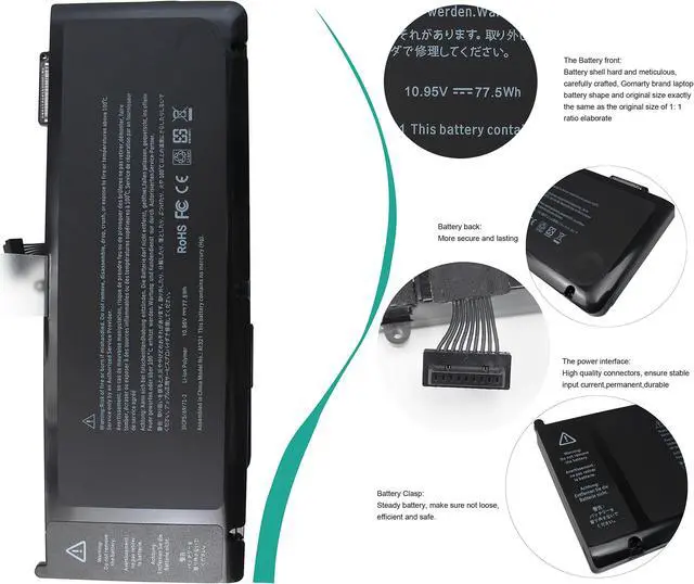 Alt view image 3 of 5 - Gomarty A1321 A1286 Laptop Battery for MacBook Pro 15" inch (Mid 2009 & 2010 Version) MB985 MB985LL/A MB986 MB986LL/A MB986J/A MC118 MC118LL/A MC373LL/A