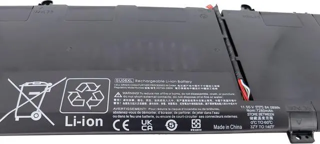 Alt view image 2 of 5 - Fully. New SU06XL Replacement Laptop Battery Compatible with HP Spectre X360 15-DF0000 15-DF0000NF 15-DF0000NO 15-DF0000NV 15-DF0000NX Series Notebook HSTNN-DB8W L29048-271 L29184-005 SU06084XL