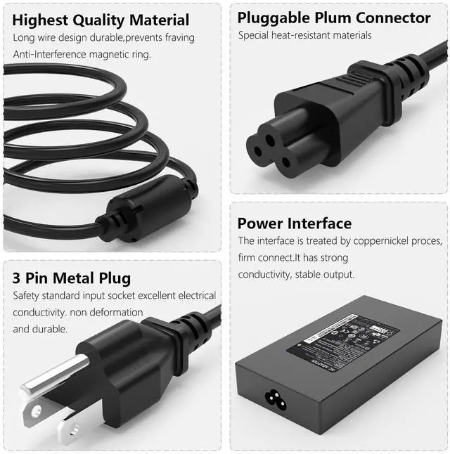 Alt view image 3 of 5 - 180W Laptop Charger Compatible with Acer Predator Series Charger