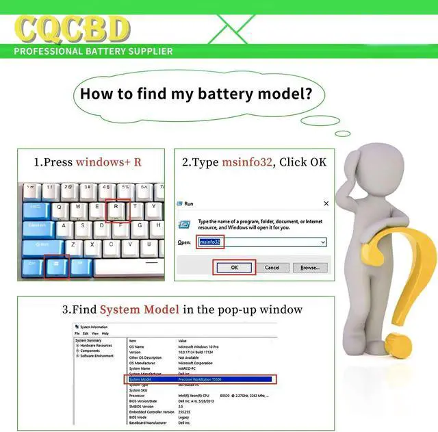 Alt view image 5 of 5 - CQCQ Compatible TE04XL Battery Replacement for HP Omen 15-AX200 15-AX200NA 15-AX200NX Pavilion 15-BC 15-BC000 5-BC200NB 15-BC251NR HSTNN-UB7A HSTNN-DB7T [15.4V 63.3Wh]