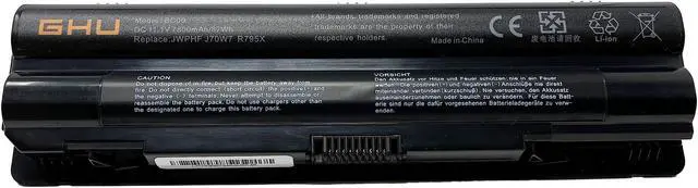 Alt view image 5 of 5 - GHU New Battery 87 Wh 9-Cell JWPHF R795x Compatible with Dell XPS Laptops 14 L401x 15 L502X L501X 17 L702X L701X 61YD0 P/N P11f 312-1123 312-1127 453-10186 J70W7 WHXY3 7800mah Batteries 11.1V