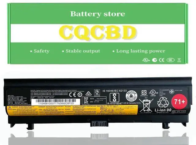 Main image of CQCBD 71+ 00NY486 00NY488 00NY489 Laptop Battery for Lenovo ThinkPad L560 L570 20F1 20F2 20J8 20J9 20JR 20F1001YGE 20F2S2GW00 20JRS0QP00 20JQ000PGE SB10H45071 SB10H45074 SB10H45073