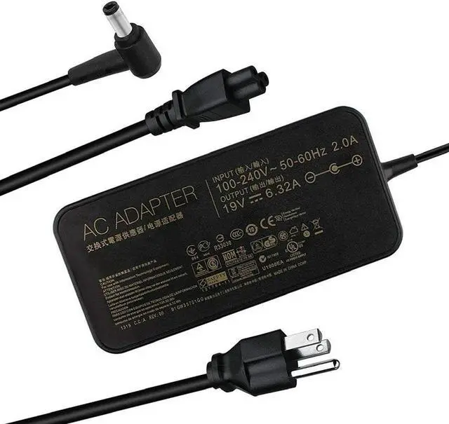 Main image of 120W 19V 6.32A Laptop Charger Fit for PA-1121-28 A15-120P1A Asus Rog GL551J GL552VW GL553V GL752VW GL753VE N550JK N550JX ZX53VW FX53VD G56JK N56JR Power Supply Adapter