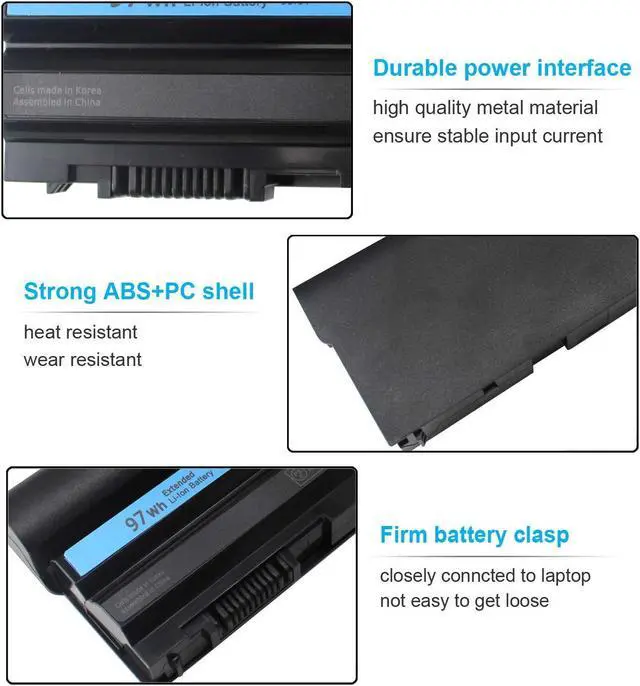 Alt view image 3 of 5 - 9 Cell 97Wh M5Y0X T54FJ Laptop Battery Compatible with Dell Latitude E6420 E6430 E6520 E6530 E6440 E5420 E5520 E5530 E5430 8858X T54F3 312-1325 2P2MJ PRV1Y HCJWT 7FJ92 312-1165 911MD NHXVW 11.1V New
