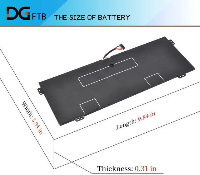 Alt view image 4 of 5 - L16C4PB1 L16L4PB1 L16M4PB1 Laptop Battery for Lenovo Yoga 720-13IKB 81C3 80X6, Yoga 730-13IKB 81C3, Yoga 730-13IWL 81JR 13inch 5B10M52738 5B10M52739 5B10M52740 5B10Q38237 5B10Q38238 2ICP4/43/110-2
