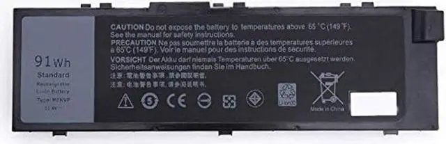 Alt view image 3 of 5 - Hubei MFKVP 451-BBSF 451-BBSB TWCPG T05W1 GR5D3 0FNY7 1G9VM M28DH Laptop Battery Replacement for Dell Precision 15 7510 7520 M7510 17 7710 7720 M7710 Series (11.4V 91Wh)