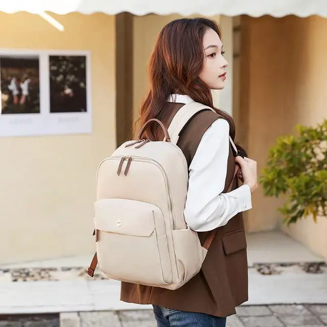 Alt view image 2 of 5 - Kamlui Laptop Backpack Purse 14 to 15.6 Inch for Wome Compatible with apple Macbookpro Air Laptop Bag Computer Case