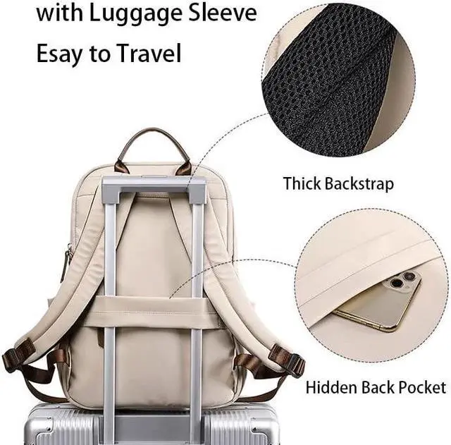 Alt view image 5 of 5 - Kamlui Laptop Backpack Purse 14 to 15.6 Inch for Wome Compatible with apple Macbookpro Air Laptop Bag Computer Case