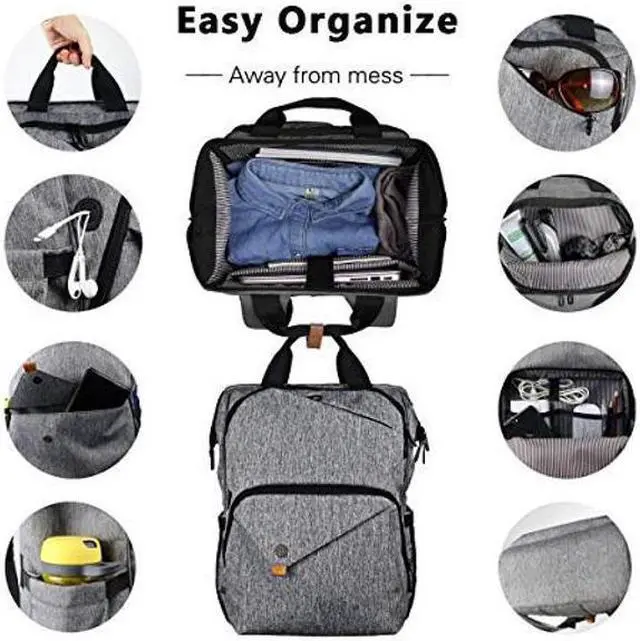 Alt view image 2 of 5 - Hap Tim Travel Backpack for Women Airline Approved, Womens Backpack for Work, Teacher Backpack, Laptop Backpack(7651-G)