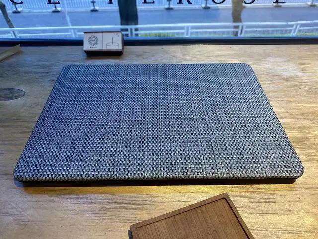 Alt view image 5 of 5 - BaayCerrie Black Woven Fabric Design for A2337 A2179 A1932 MacBook Air 13 inch Case 2021 2020 2019 2018