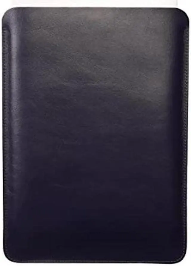 Main image of No Logo Leather Case for MacBook Air 2018-2023 M1 M2 Chip Sleeve Soft Bag Handmade for 13-inch MacBook Air M1 A2337 A2179 A1932 2018-2022, MacBook Pro M1/A2338 A2251 A2289 2016-2021, Blue Vertical