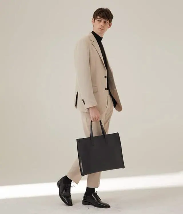 Alt view image 2 of 5 - HYOJI Messenger Bag for Men Vegan Leather Laptop Horizontal Bag for Women Fits 16In Laptop  Crossbody Bag Men Shoulder Bag with Shoulder Strap