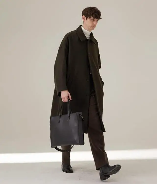 Alt view image 4 of 5 - HYOJI Messenger Bag for Men Vegan Leather Laptop Horizontal Bag for Women Fits 16In Laptop  Crossbody Bag Men Shoulder Bag with Shoulder Strap