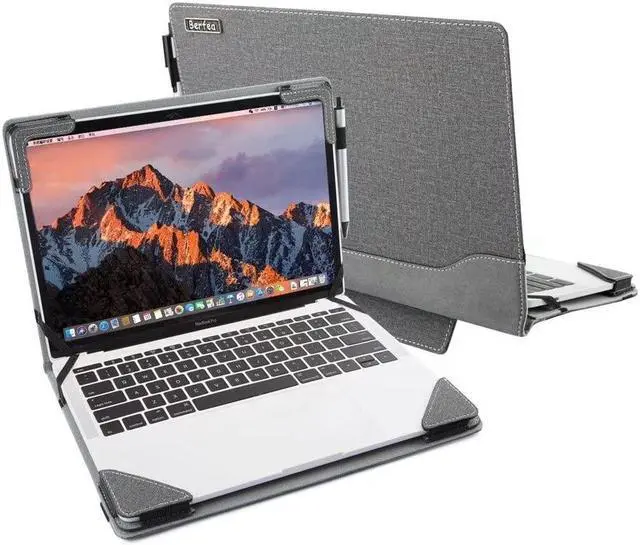 Main image of Berfea Cover Case Compatible with Acer Chromebook Spin 513 CP513-1H,R841T-S4ZG,R841T-S5VA 13.3 inch Laptop Notebook Sleeve PU Leather Hard Protective Case Shell