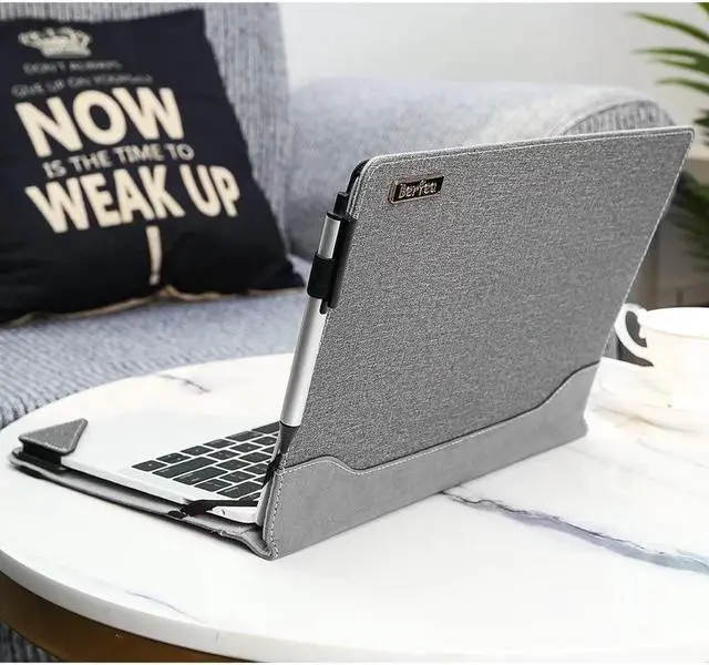 Alt view image 3 of 5 - Berfea Cover Case Compatible with Acer Chromebook Spin 513 CP513-1H,R841T-S4ZG,R841T-S5VA 13.3 inch Laptop Notebook Sleeve PU Leather Hard Protective Case Shell
