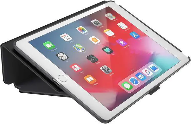 Alt view image 5 of 5 - Speck Products StyleFolio iPad Air Case (2019) and Stand, Also Fits iPad PRO 10.5 Inch, Black/Slate Grey/Slate Grey