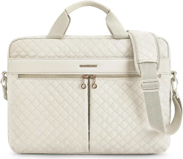 Main image of BAGSMART 17.3/15.6 Inch Laptop Bag, Briefcase for Women Computer Messenger Bag Office Travel Business, Beige