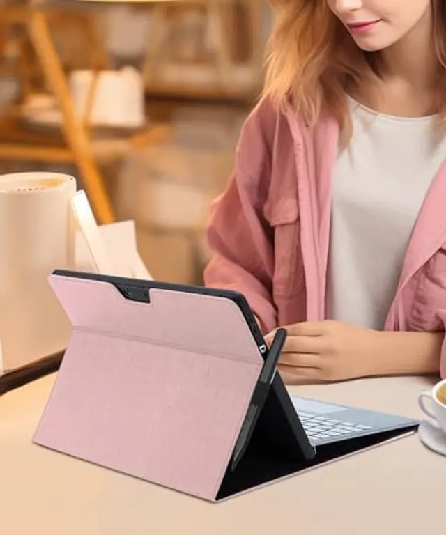 Alt view image 2 of 5 - Omnpak Microsoft Surface Pro 11/10/9 Case, Lightweight Protective, Multiple Angle, Stylus Holder, Designed for Surface 11th Edition AI 2024/Pro 9 5G 13" 2022, Compatible with Type Cover Keyboard