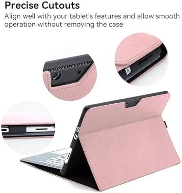 Alt view image 4 of 5 - Omnpak Microsoft Surface Pro 11/10/9 Case, Lightweight Protective, Multiple Angle, Stylus Holder, Designed for Surface 11th Edition AI 2024/Pro 9 5G 13" 2022, Compatible with Type Cover Keyboard