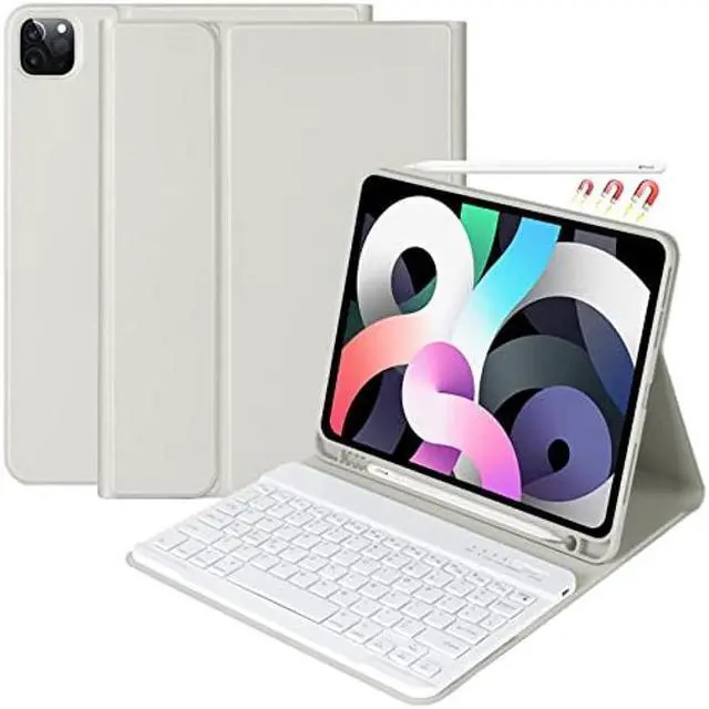 Main image of Keyboard Case for iPad Pro 11 inch 4th Generation 2022 / iPad Pro 11" 2021&2020&2018, iPad Air 5th/4th Gen, Detachable Bluetooth Keyboard with Pencil Holder for iPad 11" (1st/2nd/3rd Gen) (Gray)