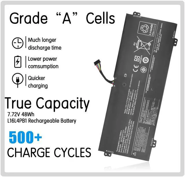 Alt view image 2 of 5 - King EBOYEE L16L4PB1 Battery Replacement for Lenovo Yoga 720 13 720-13IKB 720-13IKBR ideapad Yoga 730 13 730-13IKB 730-13IWL Notebook L16L4PB1 5B10M52738 2ICP4/43/110-2 Laptop NOT a1321 a1286
