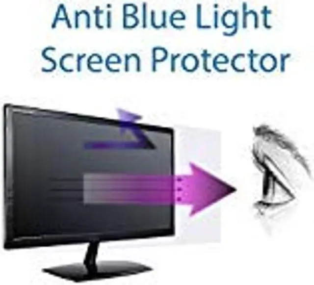 Main image of Premium Anti Blue Light and Anti Glare Screen Protector (3 Pack) for 22 Inches Widescreen Desktop Monitor. Filter Out Blue Light and Relieve Computer Eye Strain to Help You Sleep Better