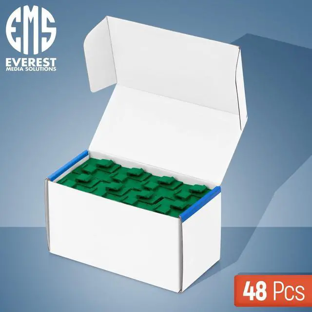 Alt view image 2 of 5 - Everest Media Solutions RJ45 CAT6 Keystone Coupler in Green - 48-Pack - Female to Female Ethernet Keystone Jack for Standard Wall Plates & Patch Panels - UTP Inline RJ45 Coupler Extender