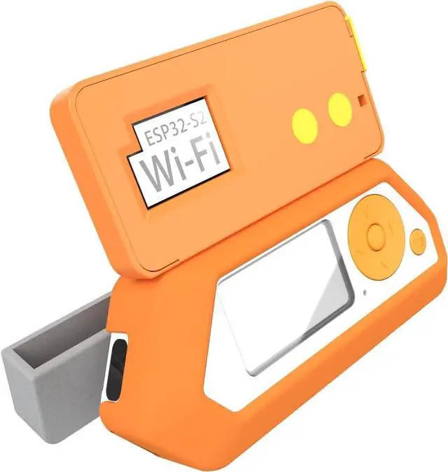 Alt view image 2 of 5 - HCJYC 5 in 1 Protective Case for Flipper Zero & for The Wi-Fi Dev Board V1 ESP32-S2, Accessories Compatible with Flipper Zero WiFi Dev Board with GPIO Dust Plug - Orange Set