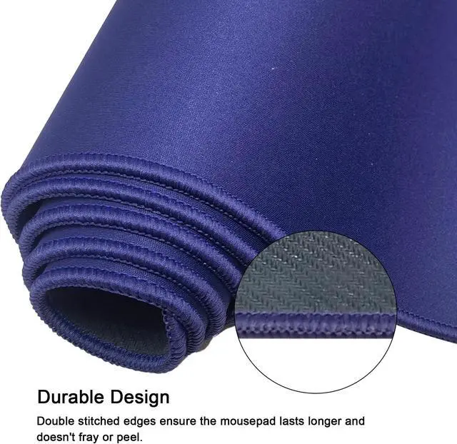 Alt view image 4 of 5 - ICONIC - PRO PC GEAR XXL Extended Gaming Mouse Pad/Mat 40"x18"(Navy Blue) - Large & Wide Desk Cloth Mousepad - Stitched/Water Proof/Non Slip Base